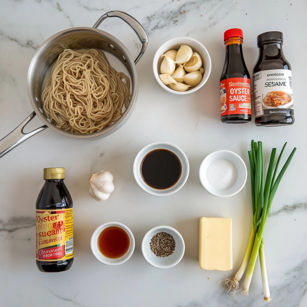 asian garlic noodles recipe - easydelishfodd