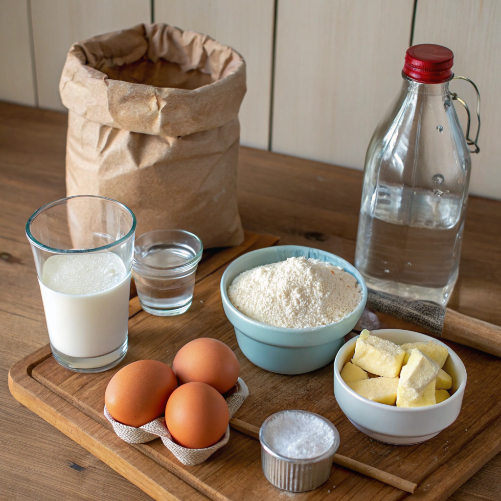 ingredients for the Foolproof French Crepe