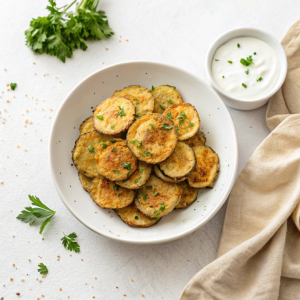 Air Fryer Zucchini Chips- easy delish food