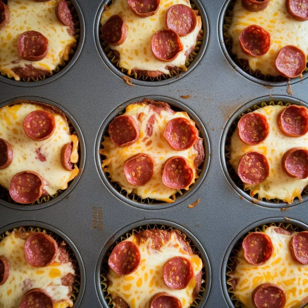 Pizza Muffin Recipe - easydelishfood