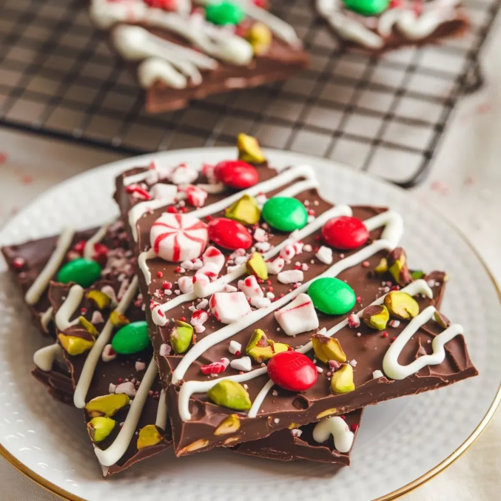 Christmas Chocolate Bark -easydelishfood