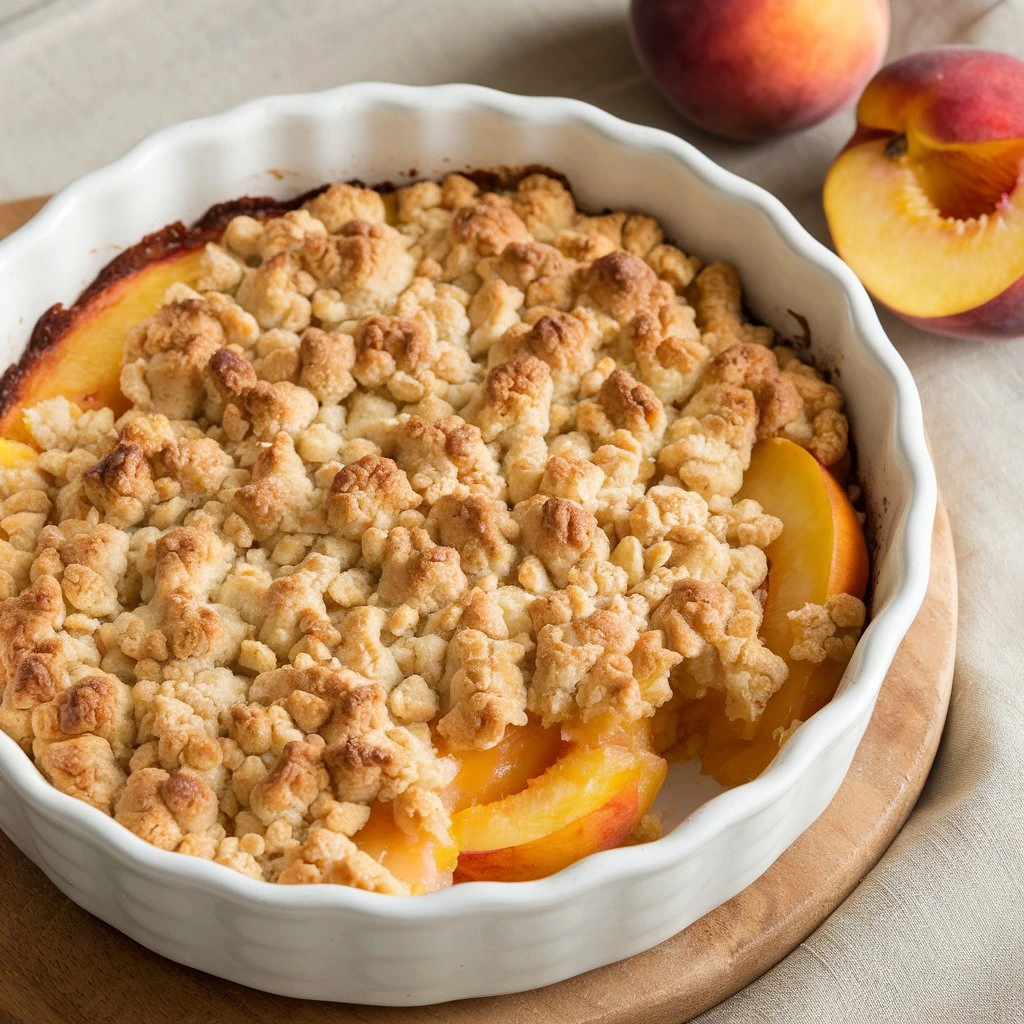 Peach Crumble Recipe - easydelishfood