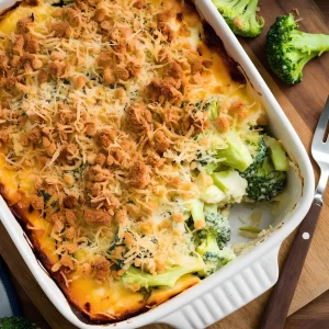 Velveeta Broccoli Casserole - easydelishfood